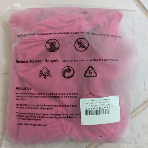 Elegant Pink Sleeveless Dress - Picture 7 of 7